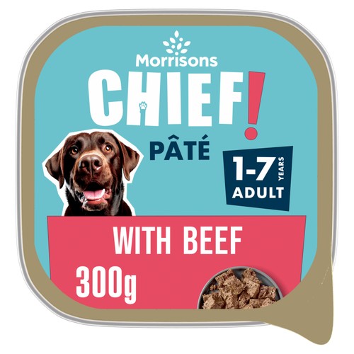 Morrisons Dog Food Beef Pate