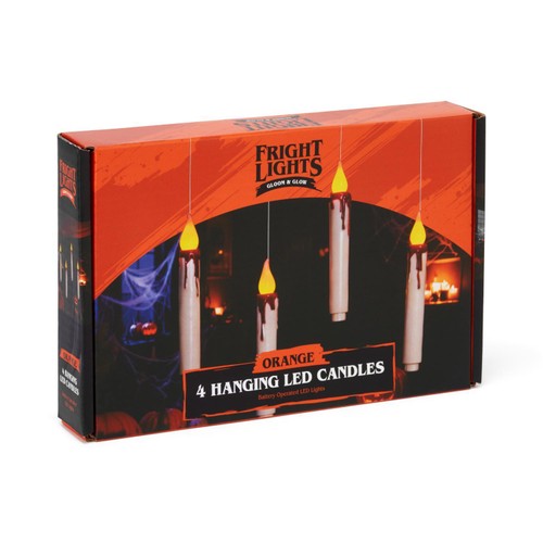 Morrisons Halloween 4Pk Hanging Led Candles
