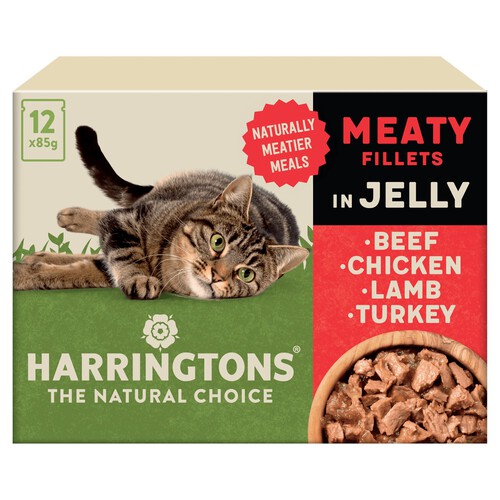 Harringtons Wet Cat Food Pouches Meat in Jelly