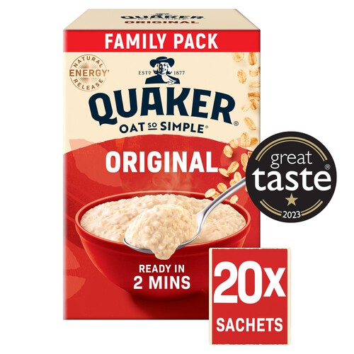 Quaker Oat So Simple Original Big Pack Porridge Sachets