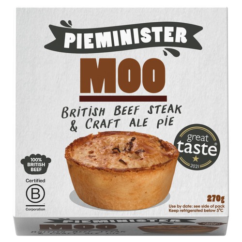 Pieminister Moo British Beef Steak & Craft Ale Pie