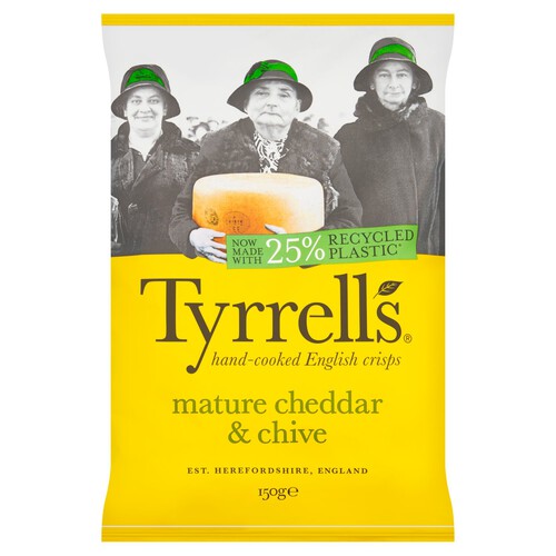 Tyrrells Mature Cheddar & Chive Sharing Crisps 