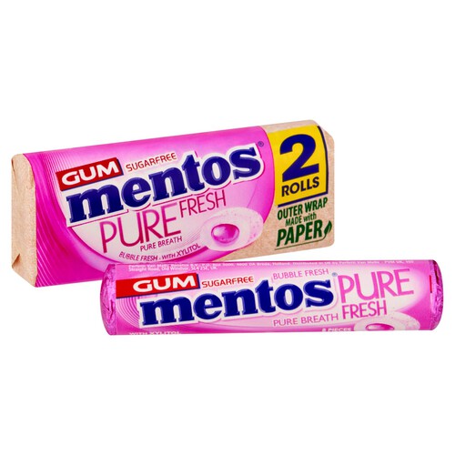 Mentos Pure Fresh Duo Pack Bubblefresh 