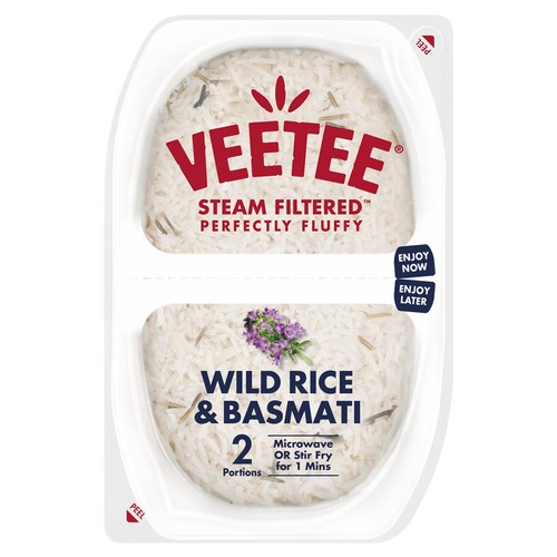 Veetee heat eat wild rice and basmati pots