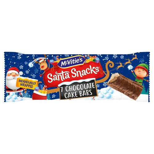 McVities Santa Snacks Chocolate Cake Bars