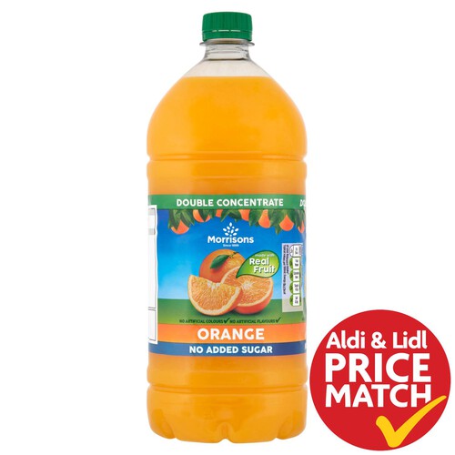 Morrisons No Added Sugar Orange Double Concentrate Squash 