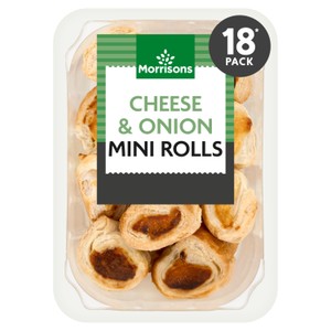 Morrisons 18 Mini Cheese & Onion Rolls