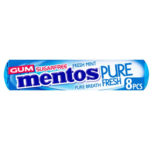 Mentos Pure Freshmint Sugar Free Chewing Gum    16g