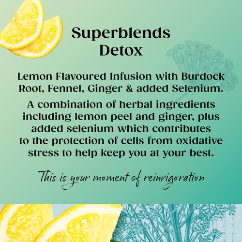 Twinings Detox Lemon & Ginger With Burdock Root & Fennel 20 Bags
