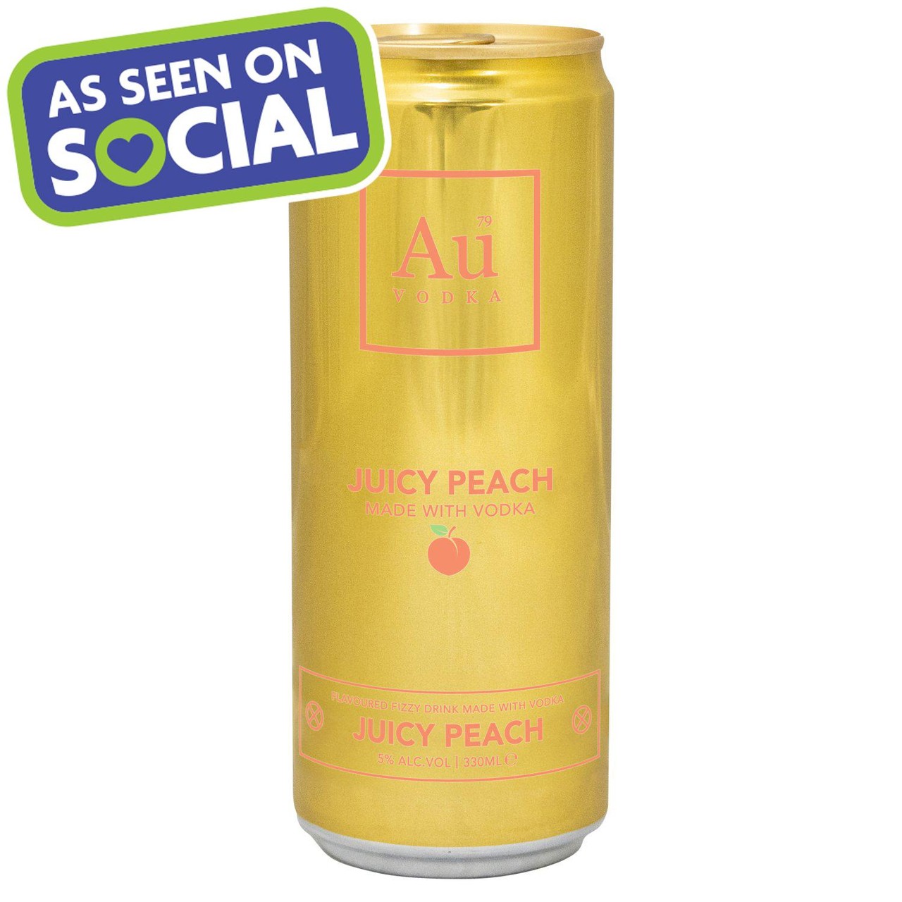 Au Vodka Juicy Peach 330ml