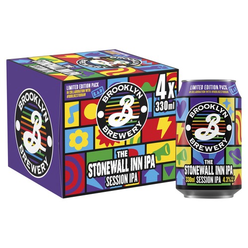 Brooklyn The Stonewall Inn IPA Beer Cans 4x330ml