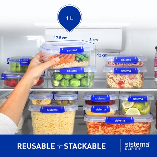 Sistema Klip It Plus Leakproof Food Storage Containers 1l 
