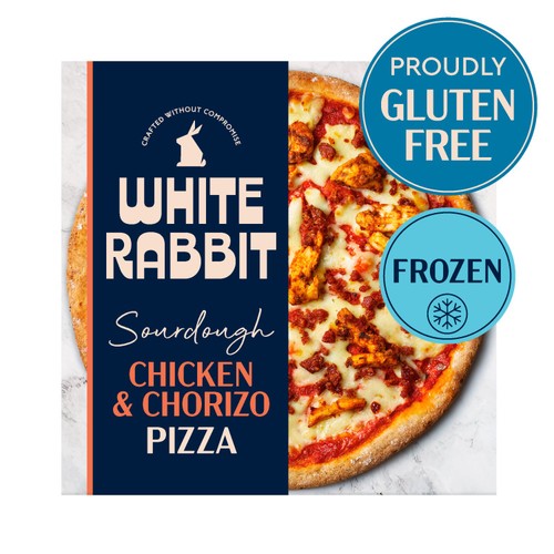 White Rabbit Chicken & Chorizo 10" Romana Pizza 380g