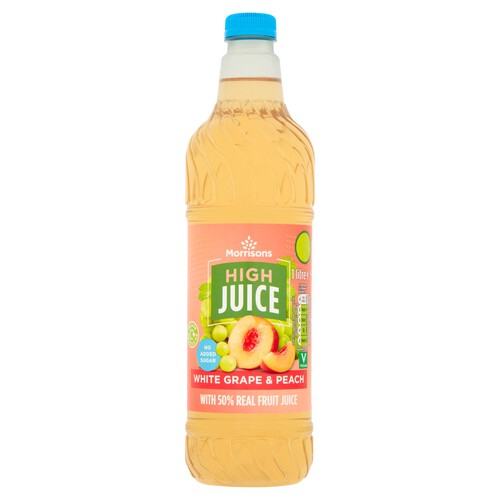 Morrisons No Added Sugar High Juice White Grape And Peach