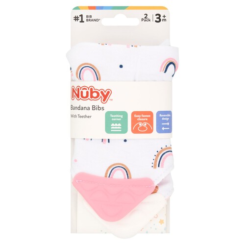 Nuby Bandana Teething Bibs