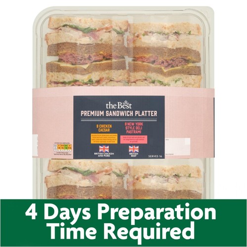 The Best Premium Sandwich Platter (16 Pieces) - Eat On Same Day   FTO