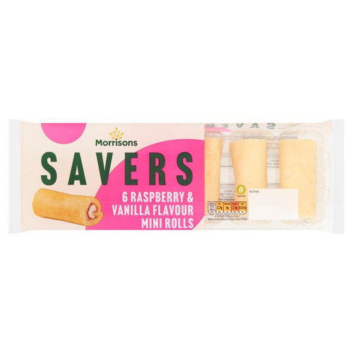 Morrisons Savers Raspberry Mini Rolls