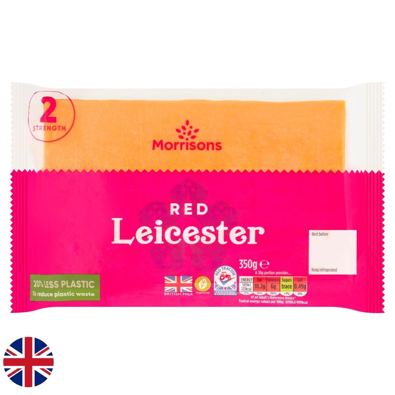 Morrisons British Red Leicester 400g