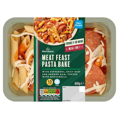 Morrisons meat feast pasta bake