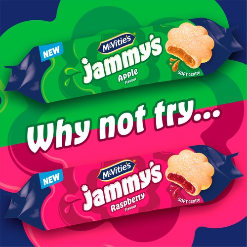 Mcvitie'S Jammy'S Apple Biscuits 136.5g