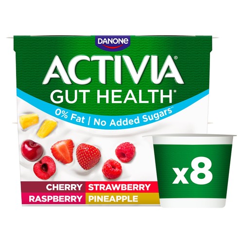 Activia No Added Sugar 0 Fat Multipack Yoghurt