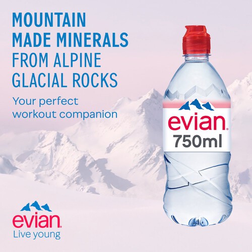 evian Natural Mineral Water Sports Cap