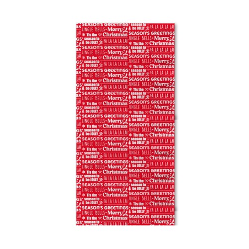 Nutmeg Home Red Greetings Tablecover