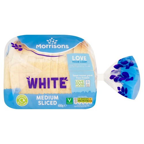 Morrisons medium white bread