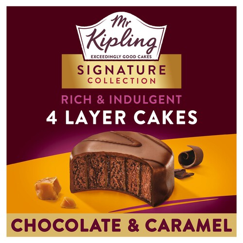 Mr Kipling Signature Chocolate And Caramel Layer Cakes 