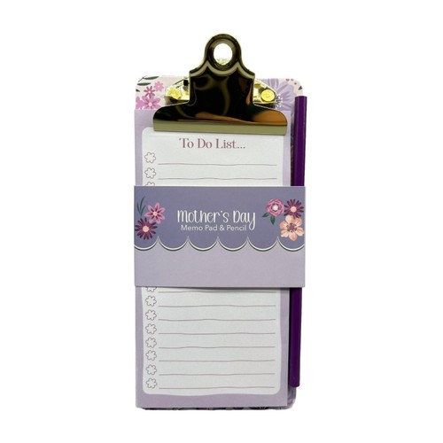 Morrisons Mother's Day Memo Pad & Pencil