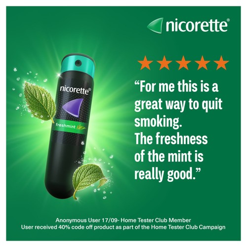 Nicorette QuickMist Mouthspray Freshmint (Stop Smoking Aid)