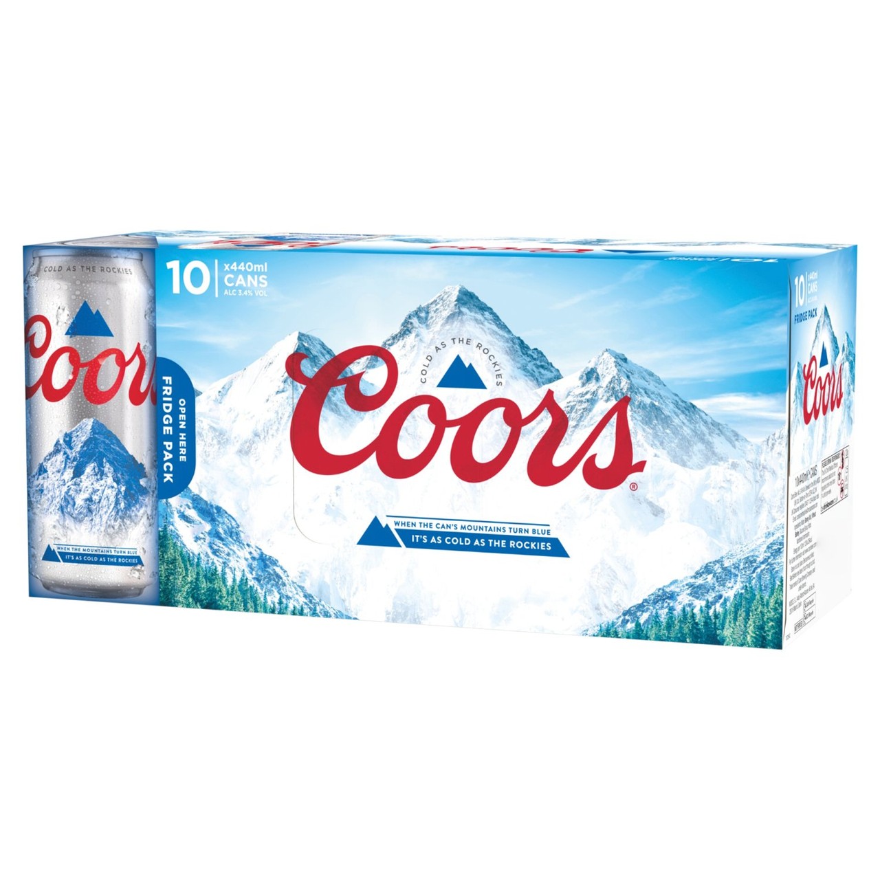 Coors Lager Beer Cans 10x440ml