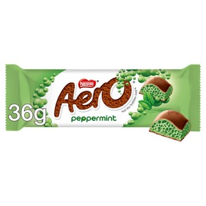 Aero Shaero Milk Chocolate Peppermint Bar 145g