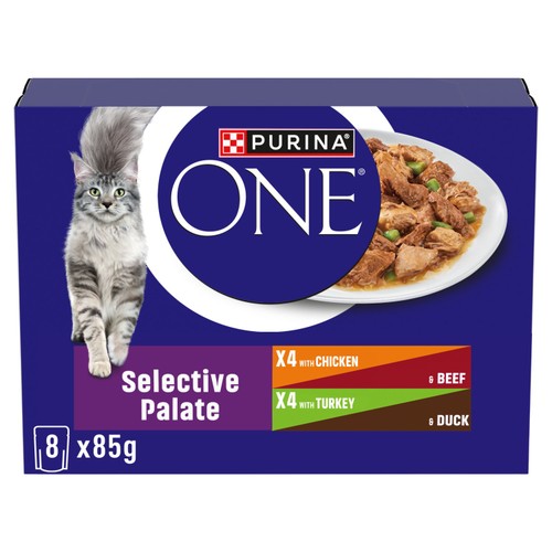 Purina ONE Adult Wet Cat Food Selective Palate
