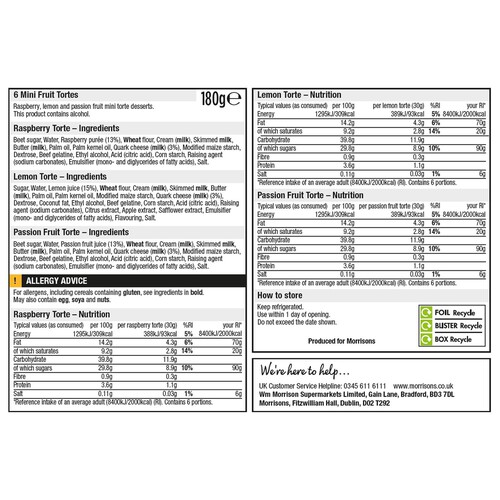 Morrisons Mini Fruit Tortes 