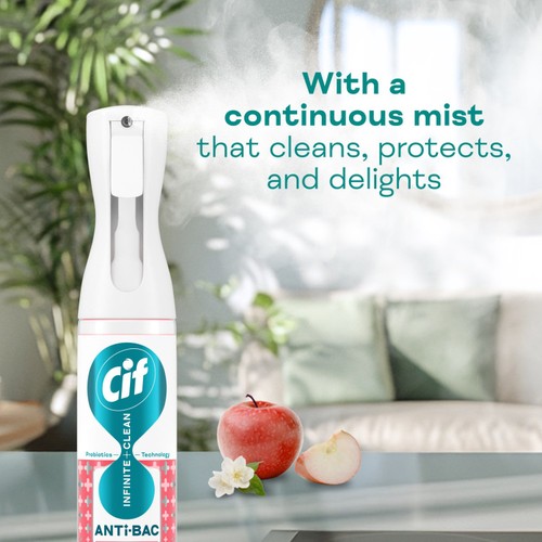 Cif Infinite Anti-Bac All In One Cleaner Reload Apple & Jasmine 280ml