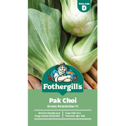 Mr Fothergills Pak Choi Green Revolution F1 Seeds