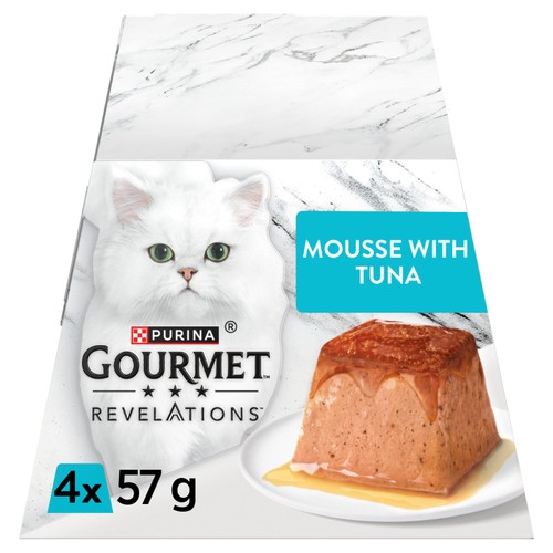 Gourmet mousse tuna wet cat food