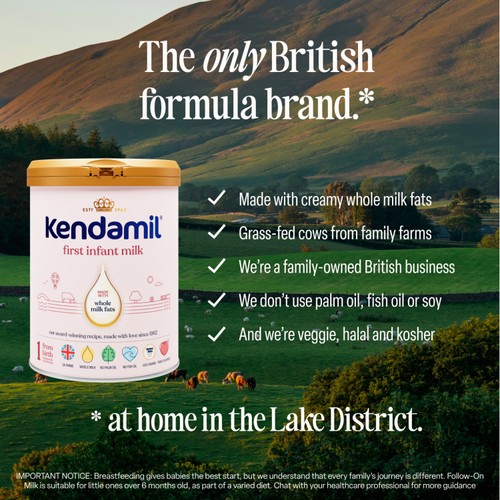 Kendamil First Baby Infant Milk Formula Powder From Birth