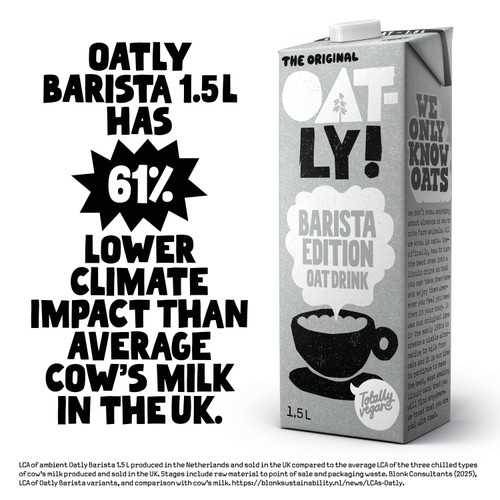 Oatly Oat Drink Barista Edition Multi Pack 3x1.5L