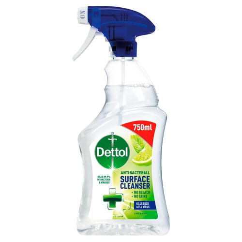 Dettol Antibacterial Disinfectant Surface Cleaning Spray Lime & Mint