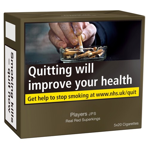 Players Real Red Superkings Cigarettes Multipack