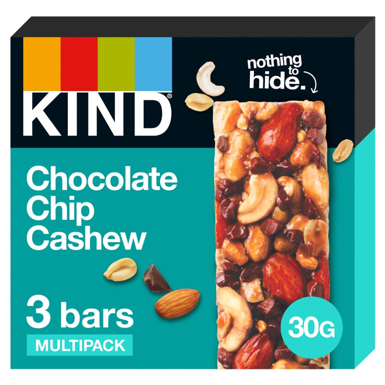 Kind Chocolate Chip Cashew Bars 3x30g