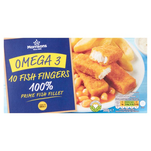 Morrisons 10 Omega 3 Fish Fingers