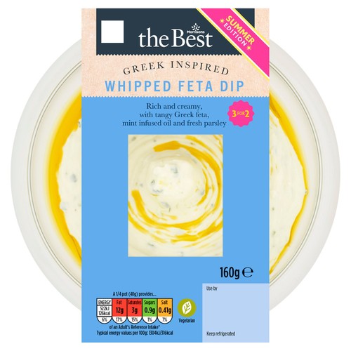 Morrisons The Best Whipped Feta Dip With Mint Oil   160g