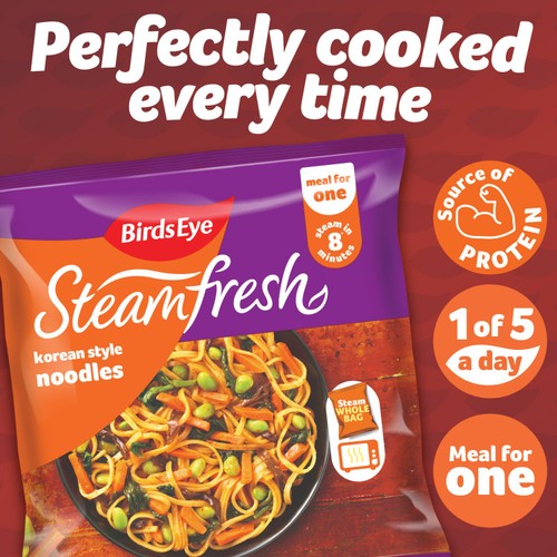 Birds Eye Steamfresh Korean Style Noodles Meal With Vegetables 350g