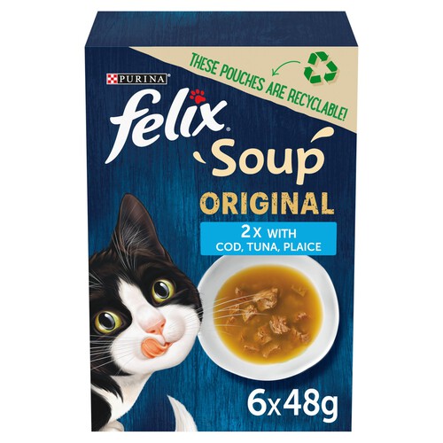 Felix Soup Fish Selection Wet Cat Food