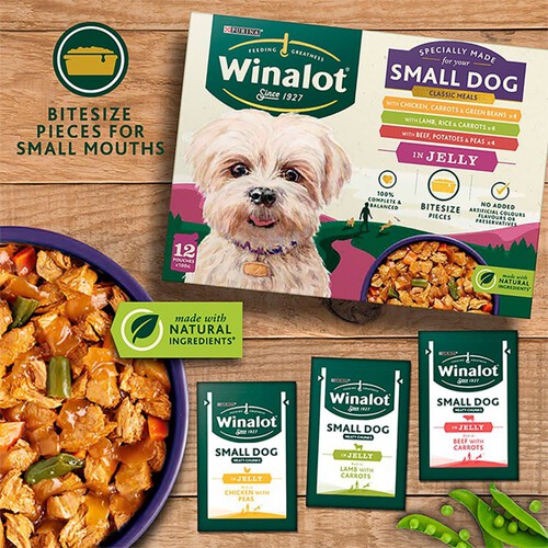 Winalot Meaty Chunks Small Dog Mixed In Jelly Wet Dog Food 