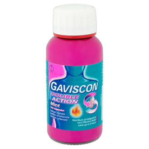 Gaviscon Double Action Heartburn & Indigestion Liquid Mint Flavour