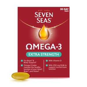 Seven Seas Omega-3 Fish Oil Extra Strength with Vitamin D 30 Capsules